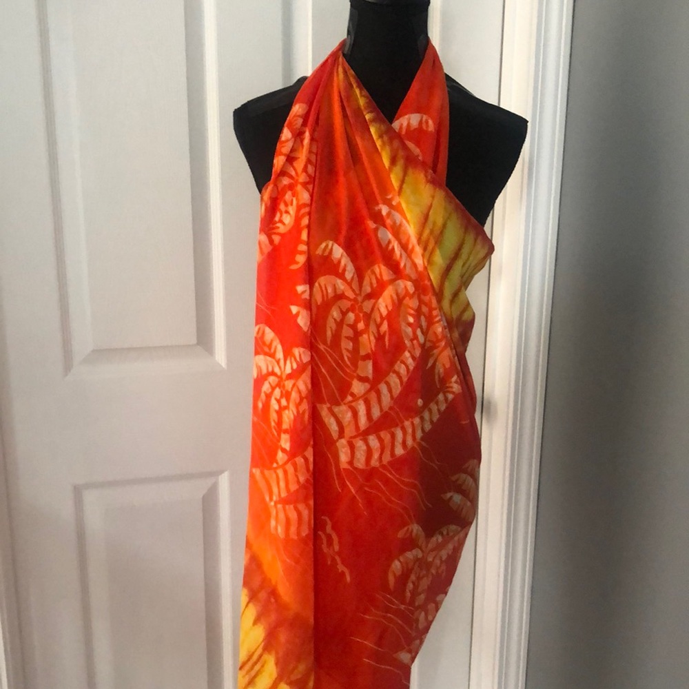 Tropical Palm-tree Pattern Sarong 41” by 75”